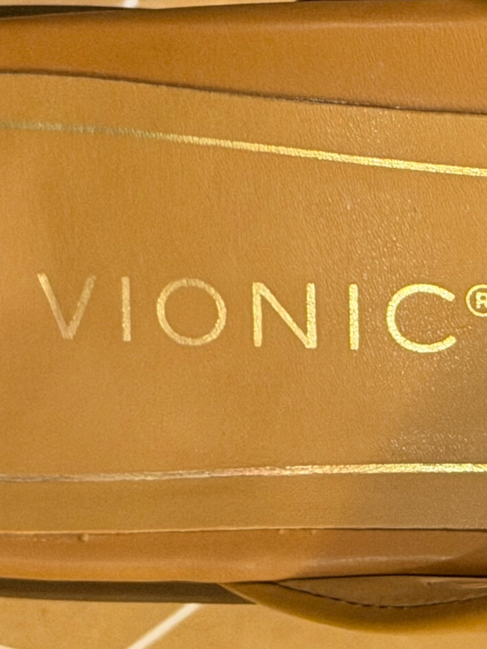 Vionic Women's Miramar Camel/Gold Sandal
Size 7, NWT - Picture 10 of 11